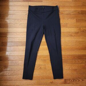 Ann Taylor Black Stretchy Slacks with Side Zipper